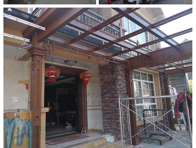 上海杭州宁波阳光房定制别墅露台断桥铝合金门窗封阳台欧式玻璃房(图57)