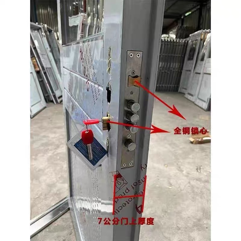 【农村送到家】正宗304不锈钢防盗门加厚农村自建房入户门阳台门(图7)