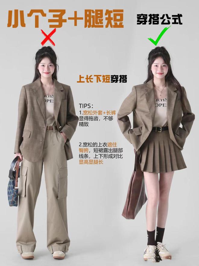 瘦高个子女生穿衣搭配_个子怎么穿才好看_个子矮穿衣服搭配技巧