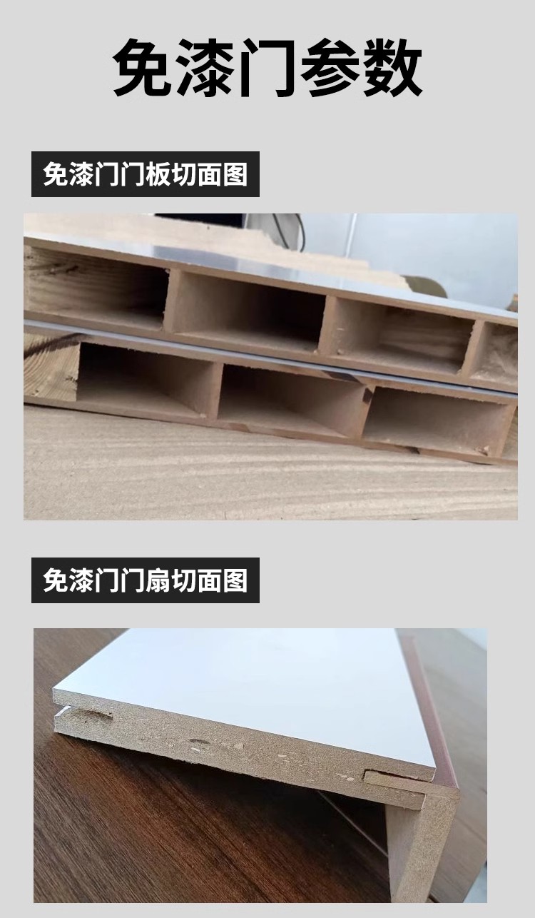 木门卧室门房间门环保生态门内实木复合套装门免漆门现货当天发(图11)
