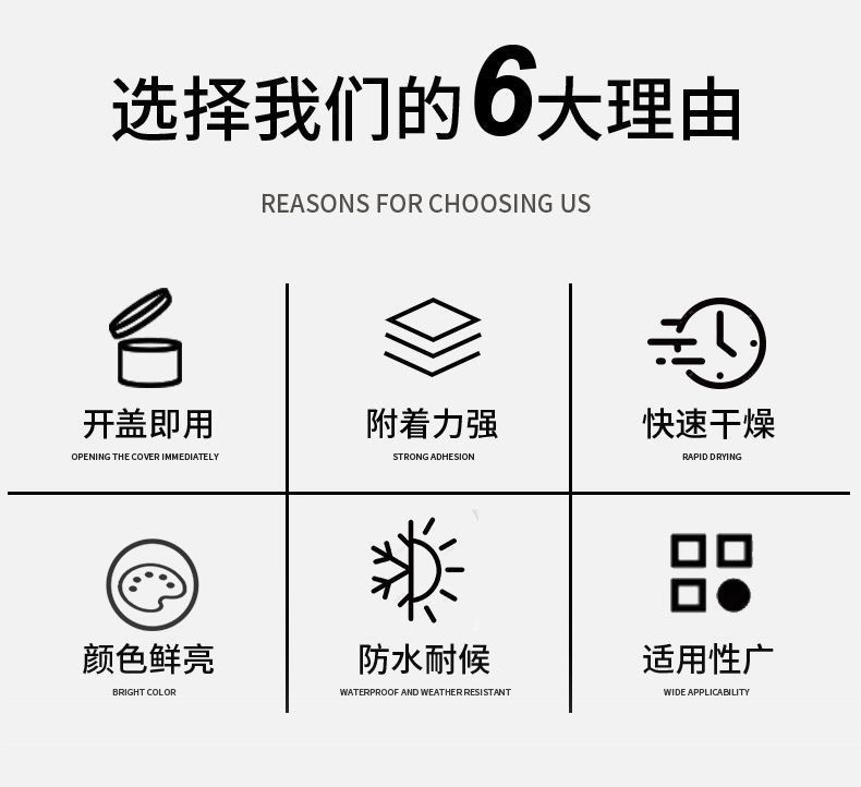 油性写字油漆手写碑文描字漆家具铁器塑料广告底漆小瓶装外墙专用(图8)