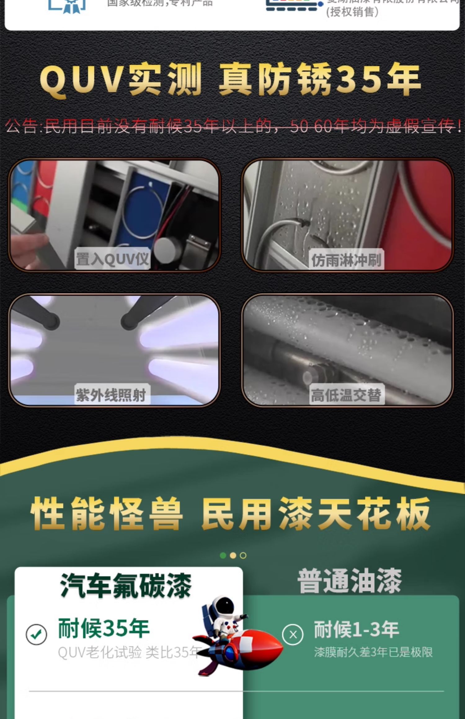 氟碳漆金属漆户外防锈漆防腐栏杆铁门不锈钢镀锌管黑金色专用油漆(图3)