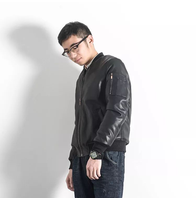男士皮衣夹克图片欣赏_男士皮夹克穿搭图片_男士皮夹克衣图片