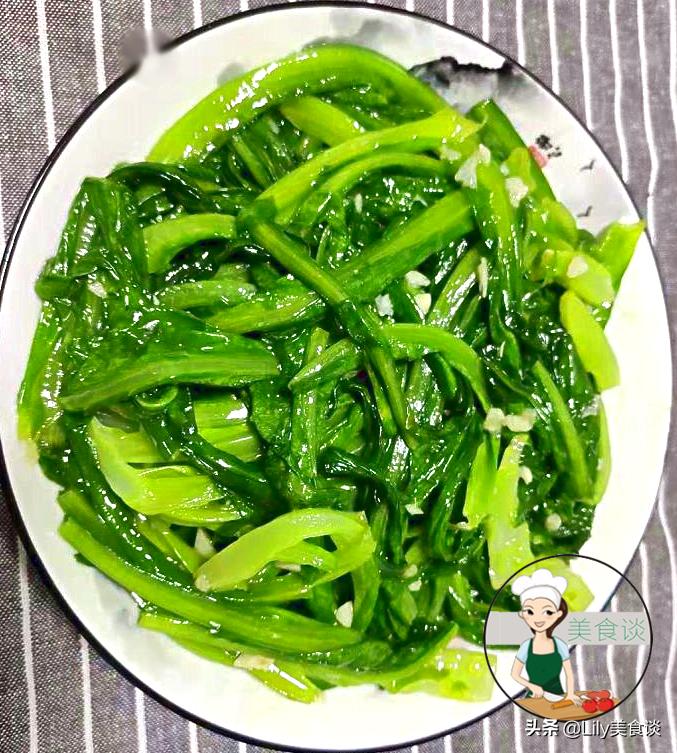 蒜泥油麦菜的做法窍门_蒜泥油麦菜热量高吗_蒜泥油麦菜图