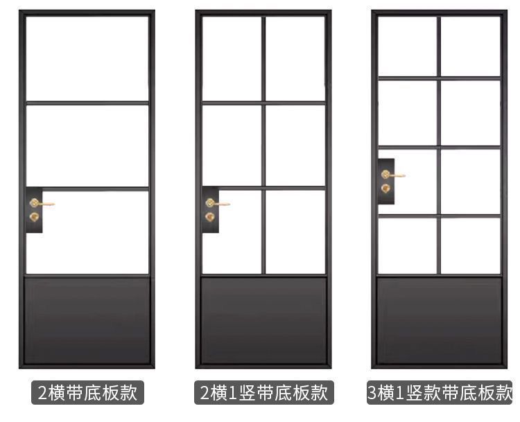 定制法式复古铁艺门玻璃门室内卫生间平开门厕所拱形北欧轻奢现代(图7)