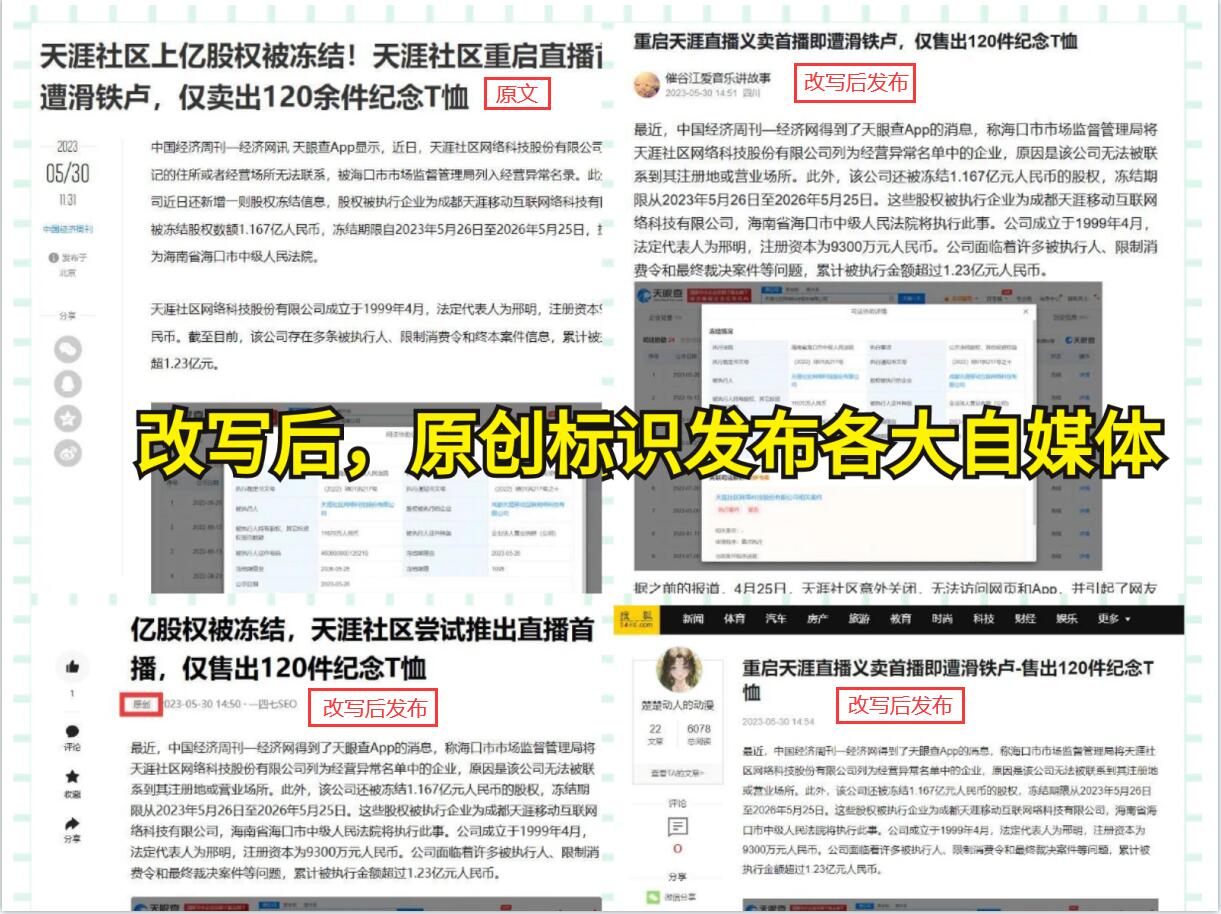 seo智能伪原创工具_seo中伪原创是否可取_seo伪原创代写