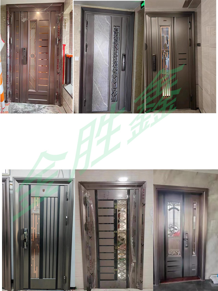 不锈钢防盗门入户门推拉式通风门中门304韩式进户门子母甲级门平(图27)