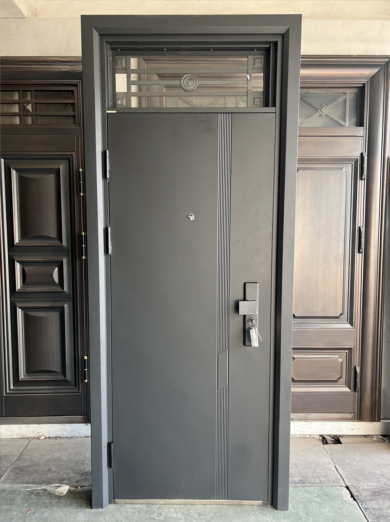 十公分丁级防盗门防晒防锈钢质门入户门家用进户门带气窗出租房门(图12)
