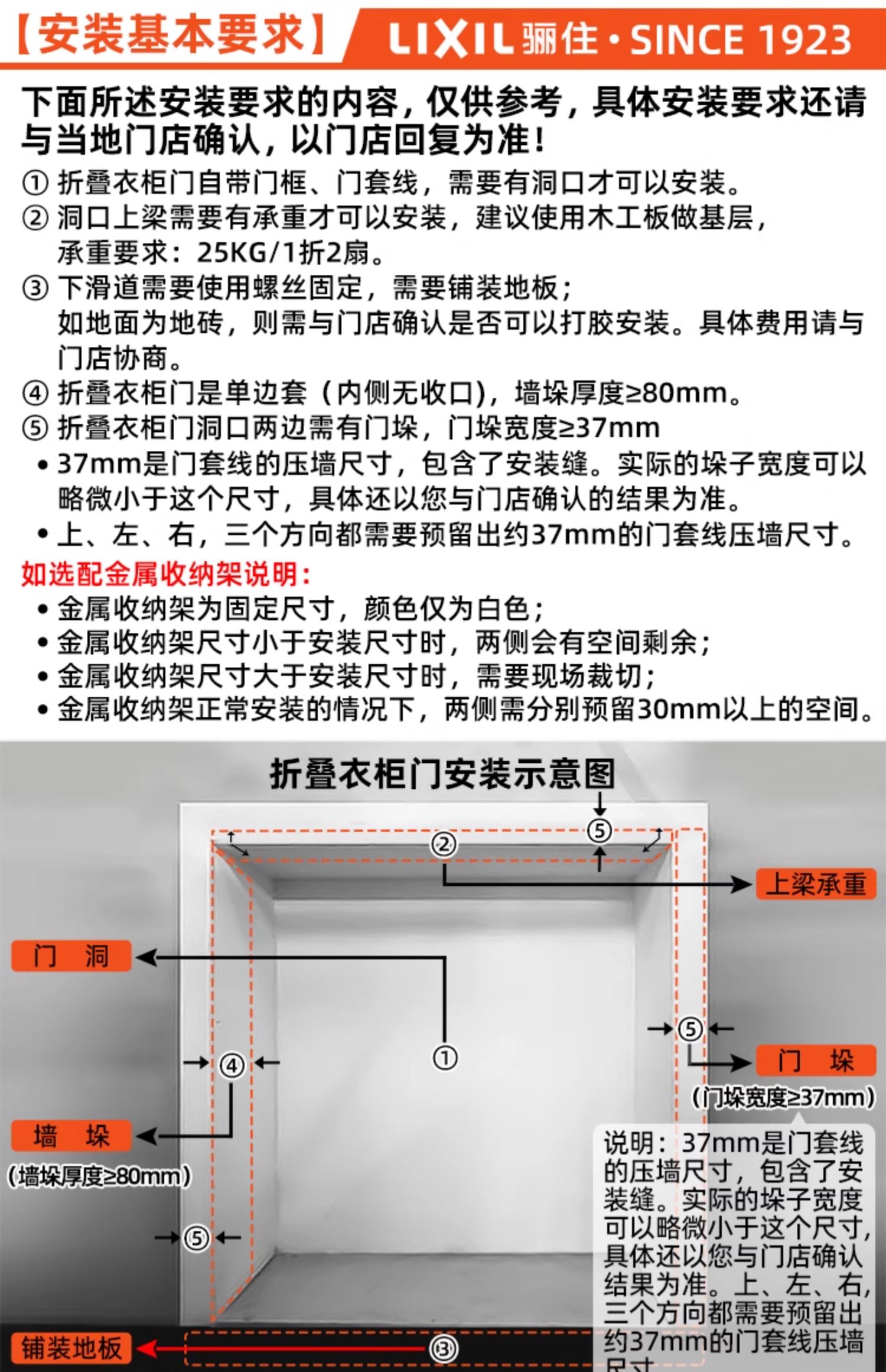 骊住CR金属收纳架置物架衣柜定制折叠门现代简约衣帽间改造储物间(图25)