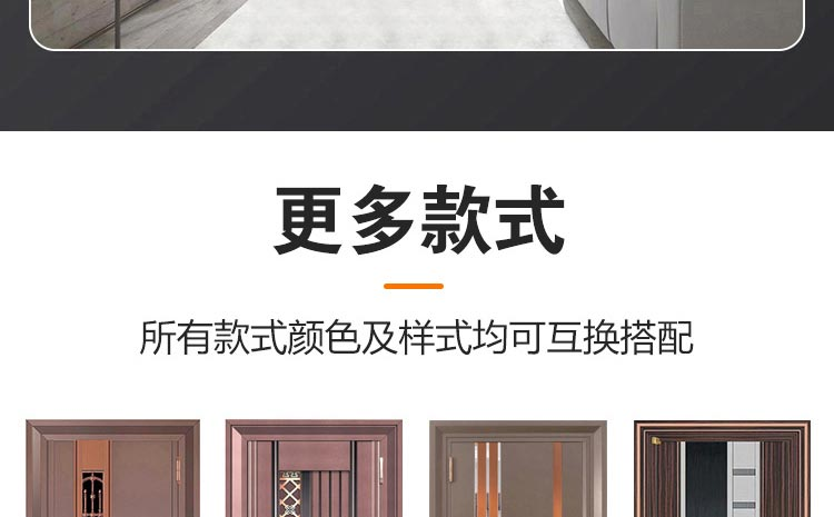 304不锈钢大门双开门韩式防盗门入户门家用自建房别墅进户门定制(图28)