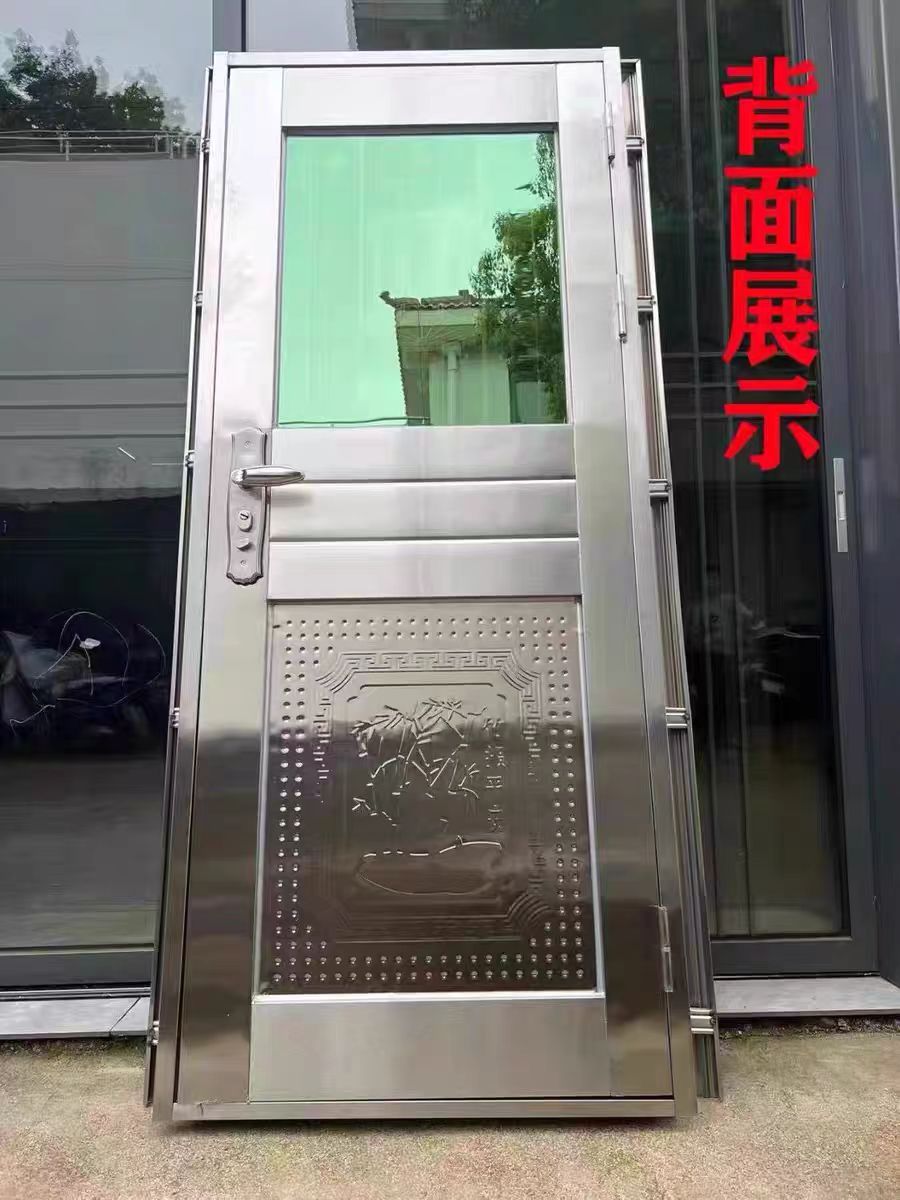 正宗304不锈钢防盗门加厚农村自建房入户门阳台门【农村包邮】(图9)