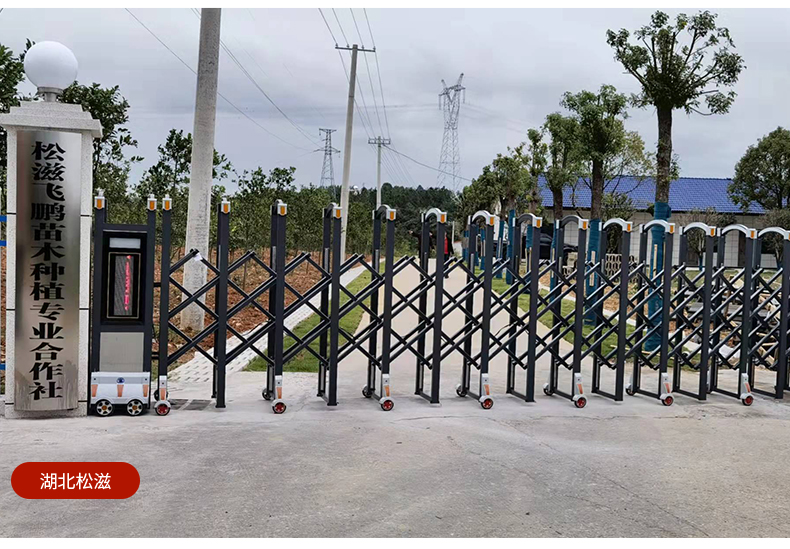 电动伸缩门大门智能遥控工厂学校电动门自动门自动铝合金不锈钢(图5)