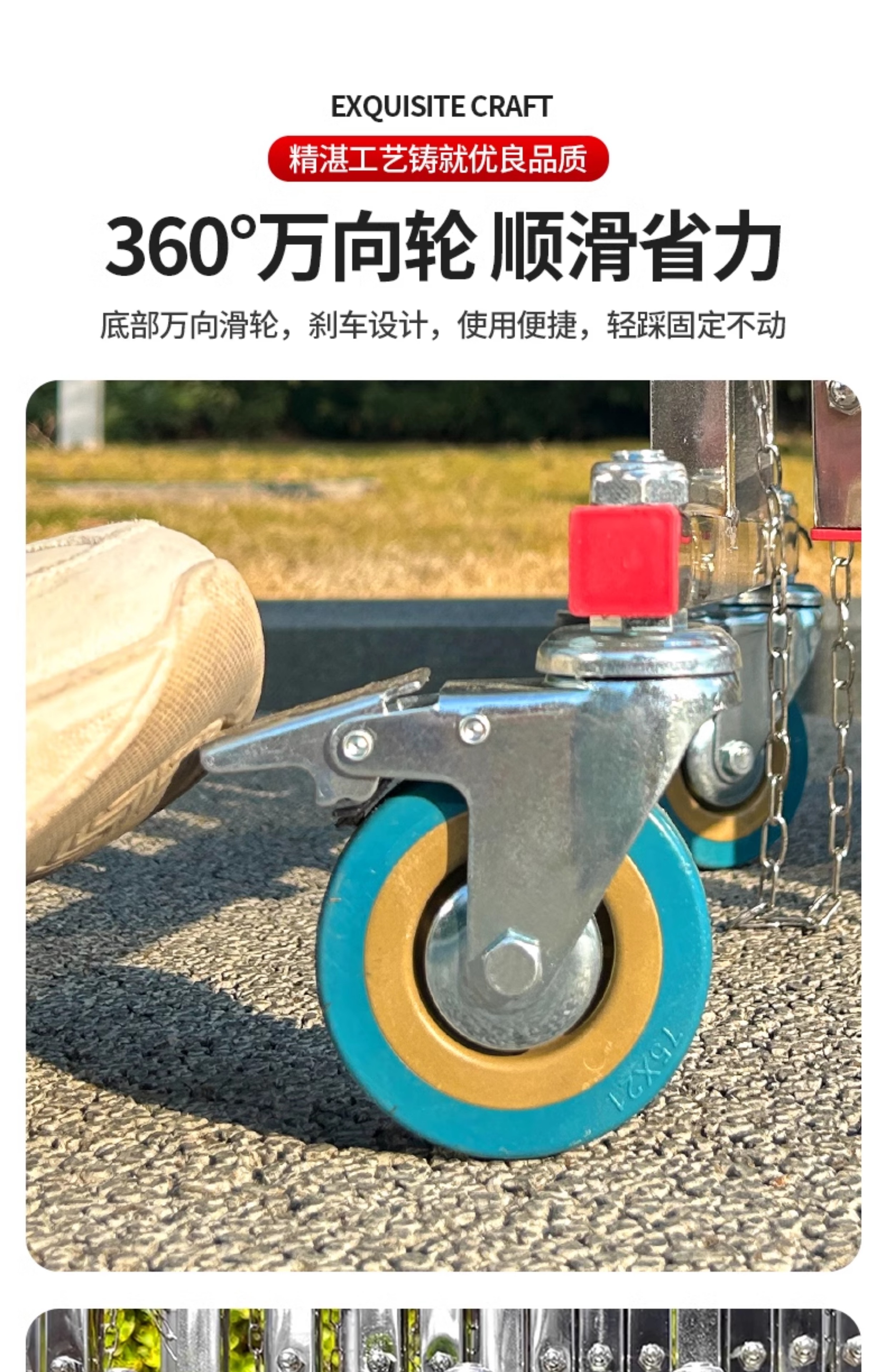 不锈钢手动伸缩门围栏护栏简易折叠门幼儿园大门户外可移动推拉门(图8)