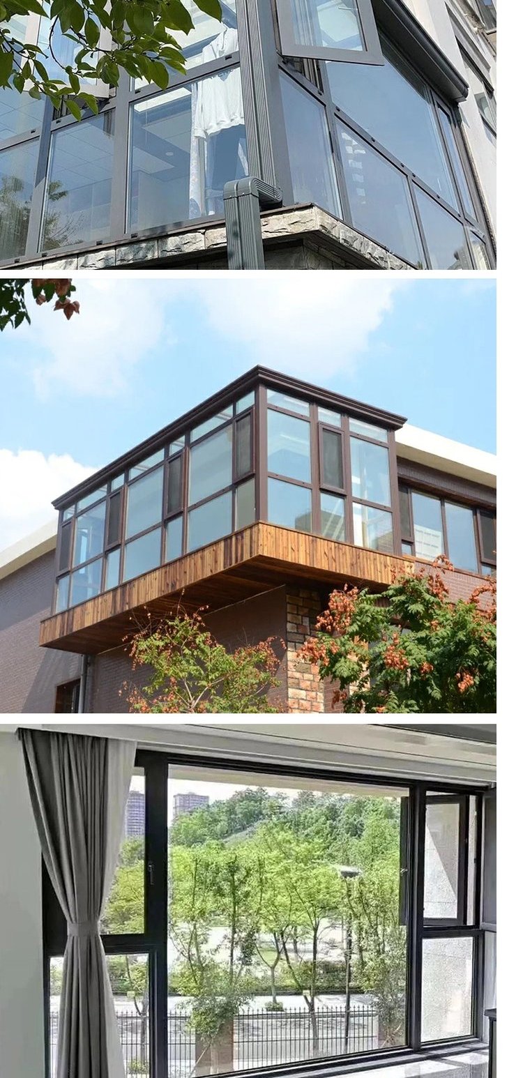 苏州断桥铝合金系统门窗封阳台露台推拉平开隔音隔热落地窗户定制(图15)