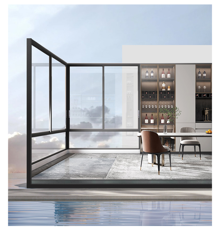 杭州断桥铝合金门窗纱一体系统窗隔音落地窗定制阳光房封阳台索梵(图21)