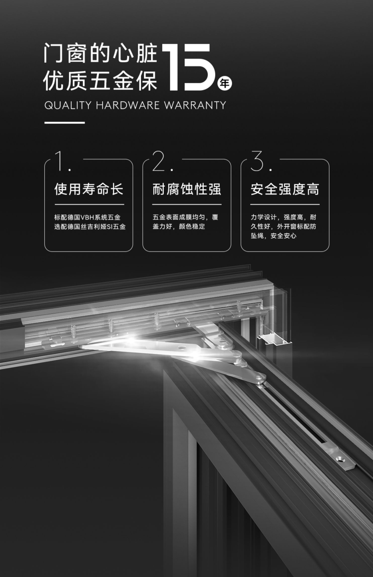 美沃 103系列断桥铝门窗铝合金落地系统窗隔音静音窗阳台封窗定制(图17)