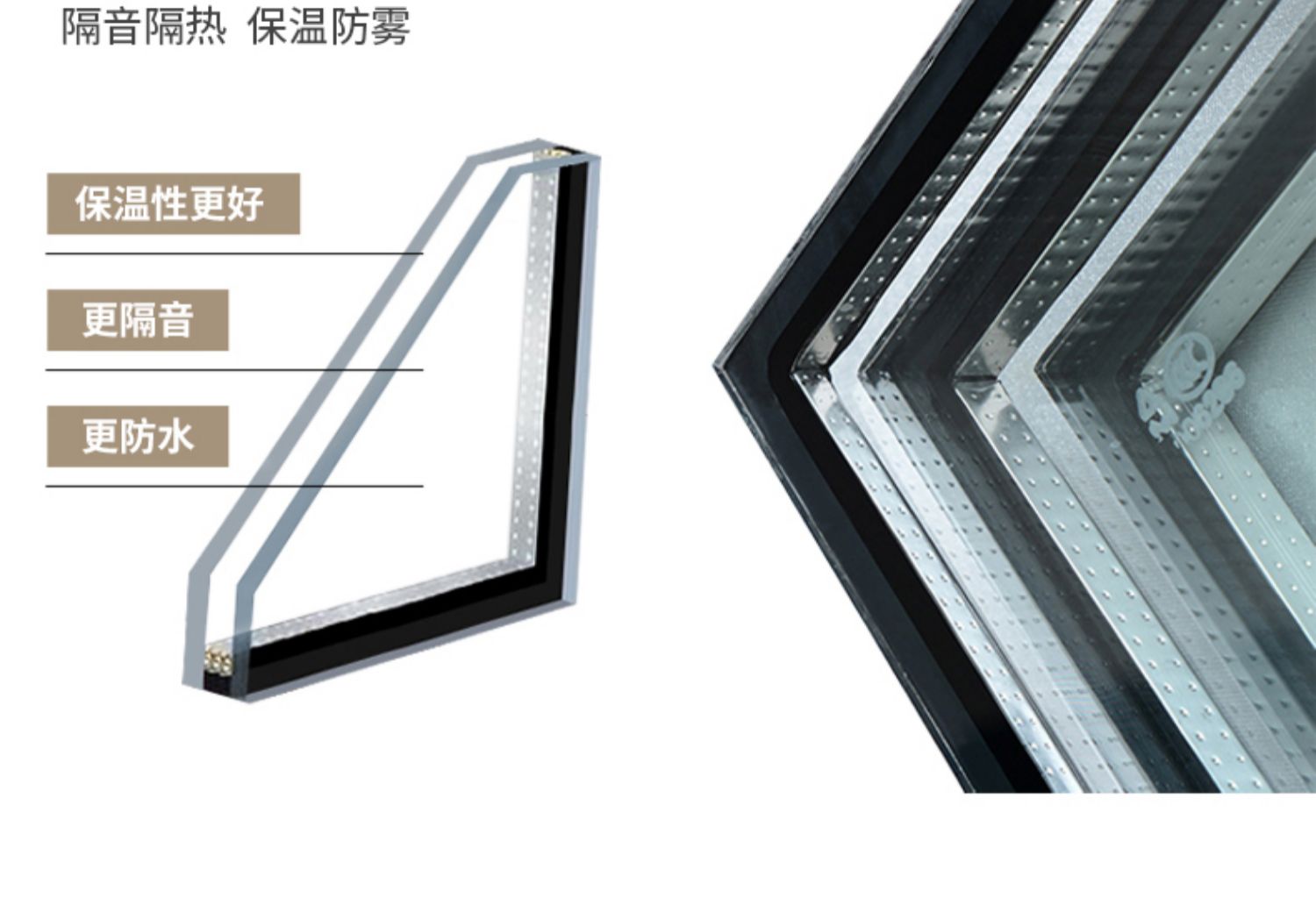 酷泰断桥铝门窗定制封阳台铝合金门窗落地隔音窗系统平开窗户成都(图8)