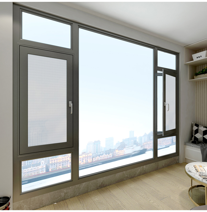 酷泰断桥铝门窗定制封阳台铝合金门窗落地隔音窗系统平开窗户成都(图12)
