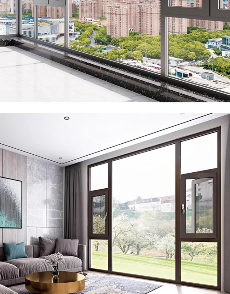 上海江苏断桥铝推拉窗铝合金门窗纱一体封阳台隔音落地平开窗(图21)