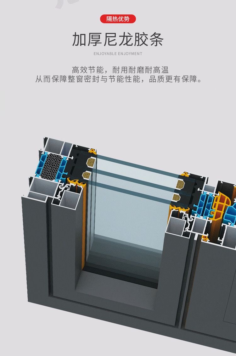 上海芜湖别墅本地定制断桥铝窗户阳台系统窗隔音平开窗农村平开窗(图6)