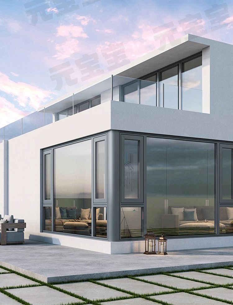 上海芜湖别墅本地定制断桥铝窗户阳台系统窗隔音平开窗农村平开窗(图4)