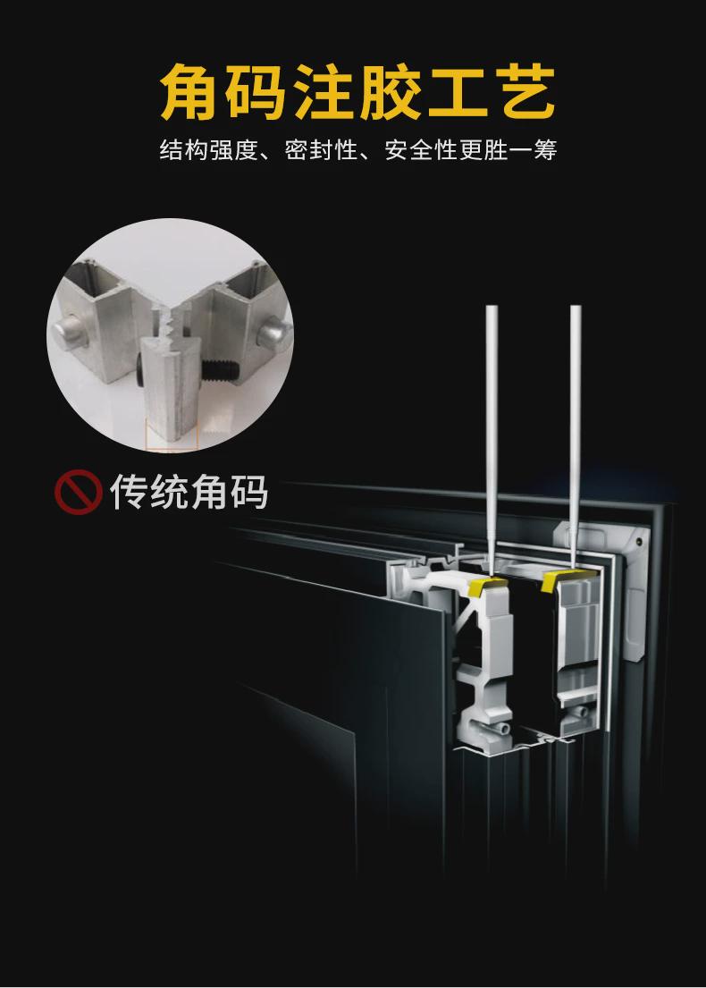 嘉兴上海杭州苏州断桥铝合金系统门窗封阳台平开推拉隔音窗阳光房(图7)