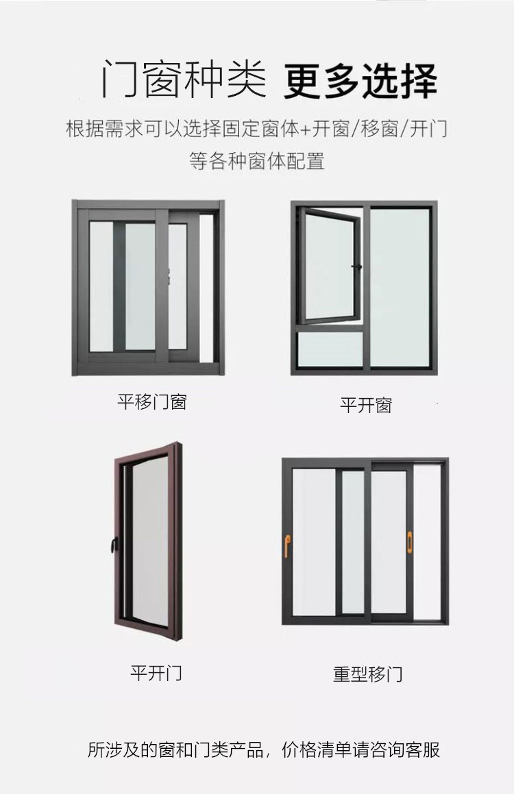 上海坚美断桥铝门窗封阳台隔音系统窗平开推拉落地铝合金窗户定制(图13)