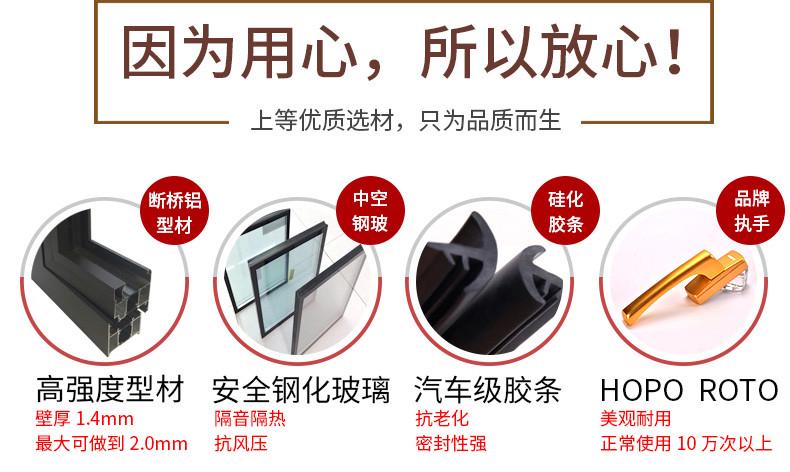 苏州封阳台漂移窗断桥铝门窗凤铝窗纱一体隔音系统电动天窗阳光房(图2)