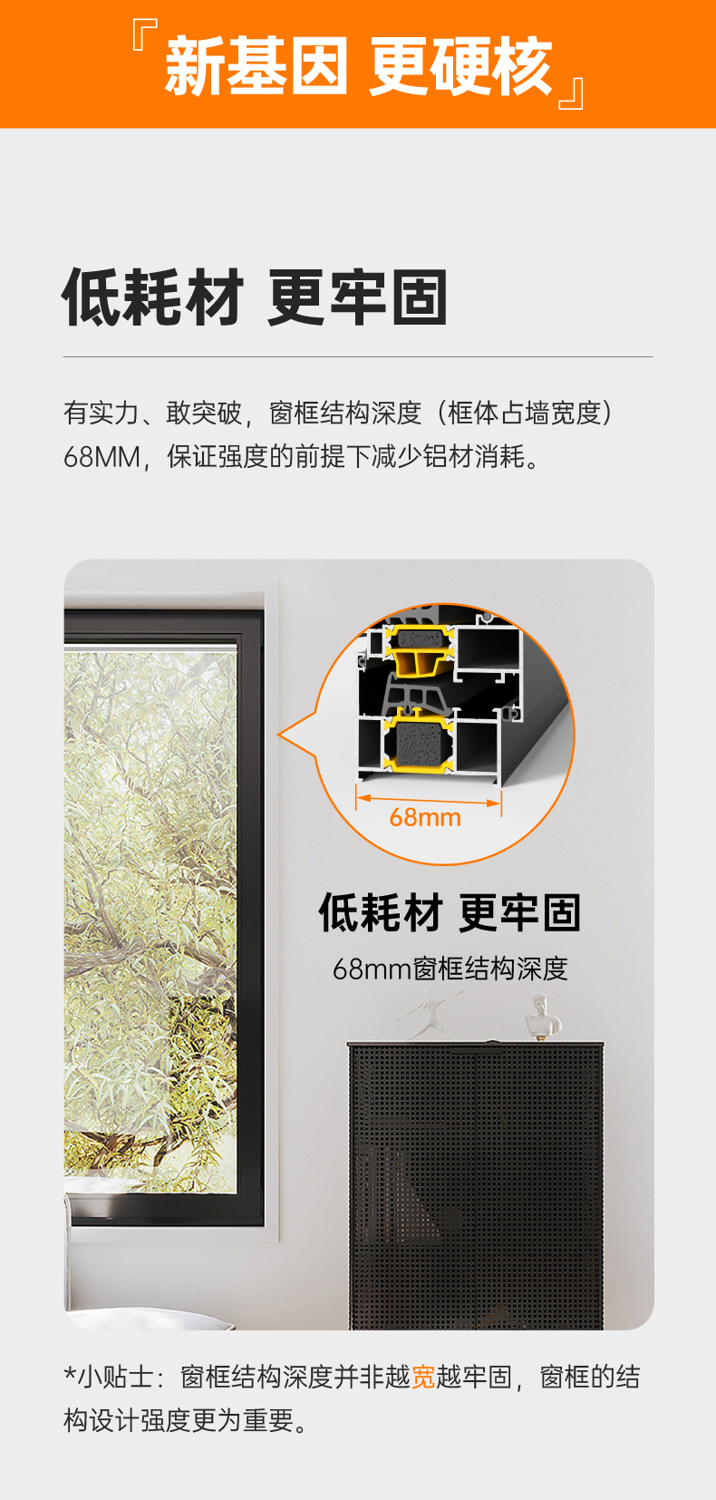 正典系统K18内开内倒窗封阳台全屋换窗成品门窗(图6)