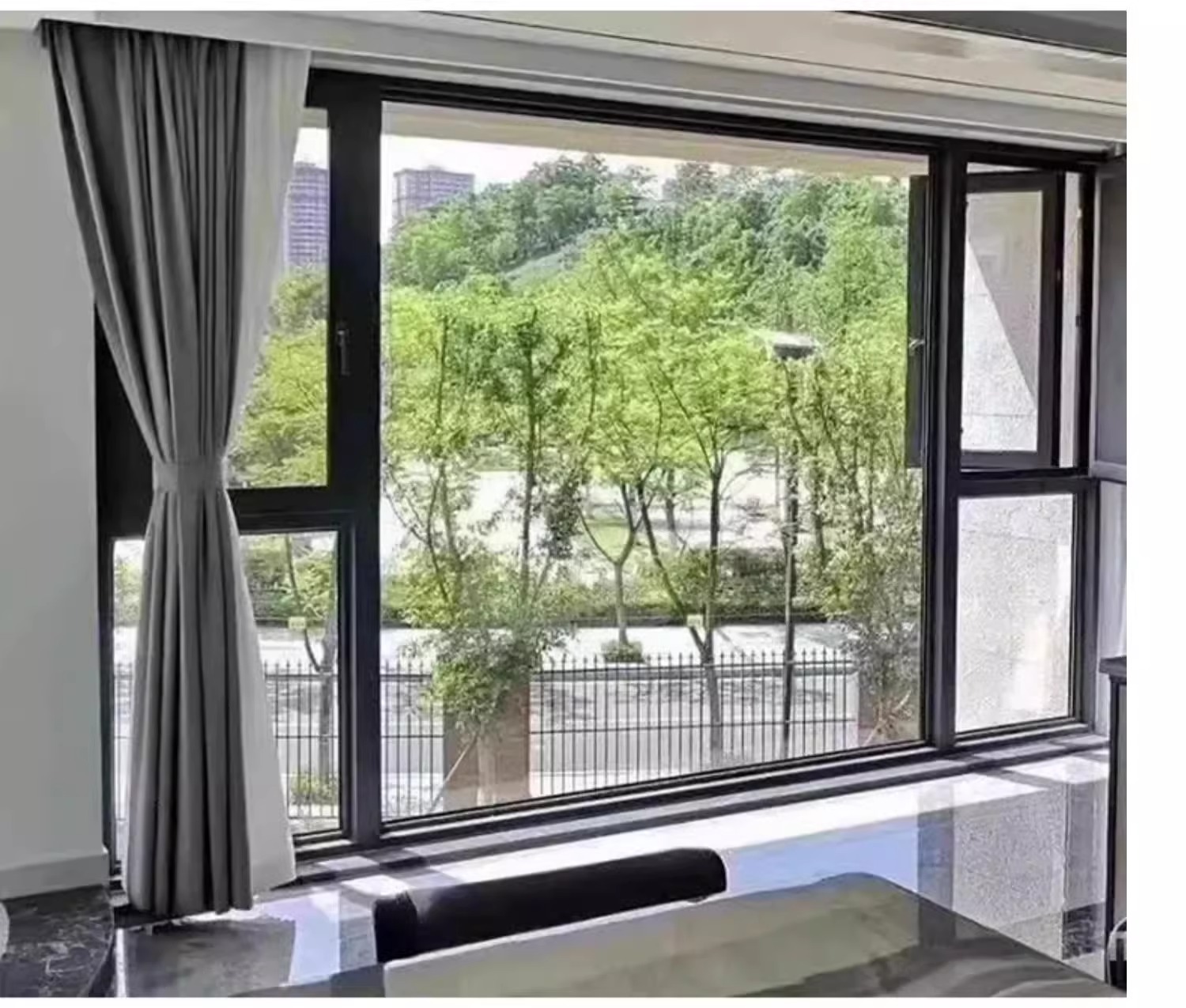 金凯盾全国断桥铝门窗系统封阳台铝合金大玻璃落地平开窗定制(图33)