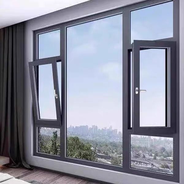 苏州厂家直销兴发铝材断桥铝系统门窗隔音窗封阳台窗纱一体推拉窗(图8)