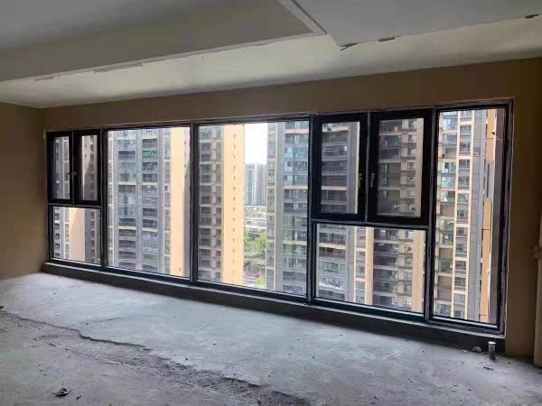 苏州厂家直销兴发铝材断桥铝系统门窗隔音窗封阳台窗纱一体推拉窗(图14)