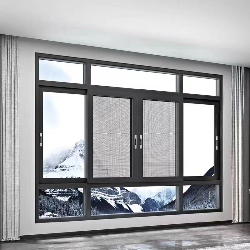 宁波断桥铝门窗定制推拉窗隔音静音平推窗封阳台定做自建房玻璃窗(图1)