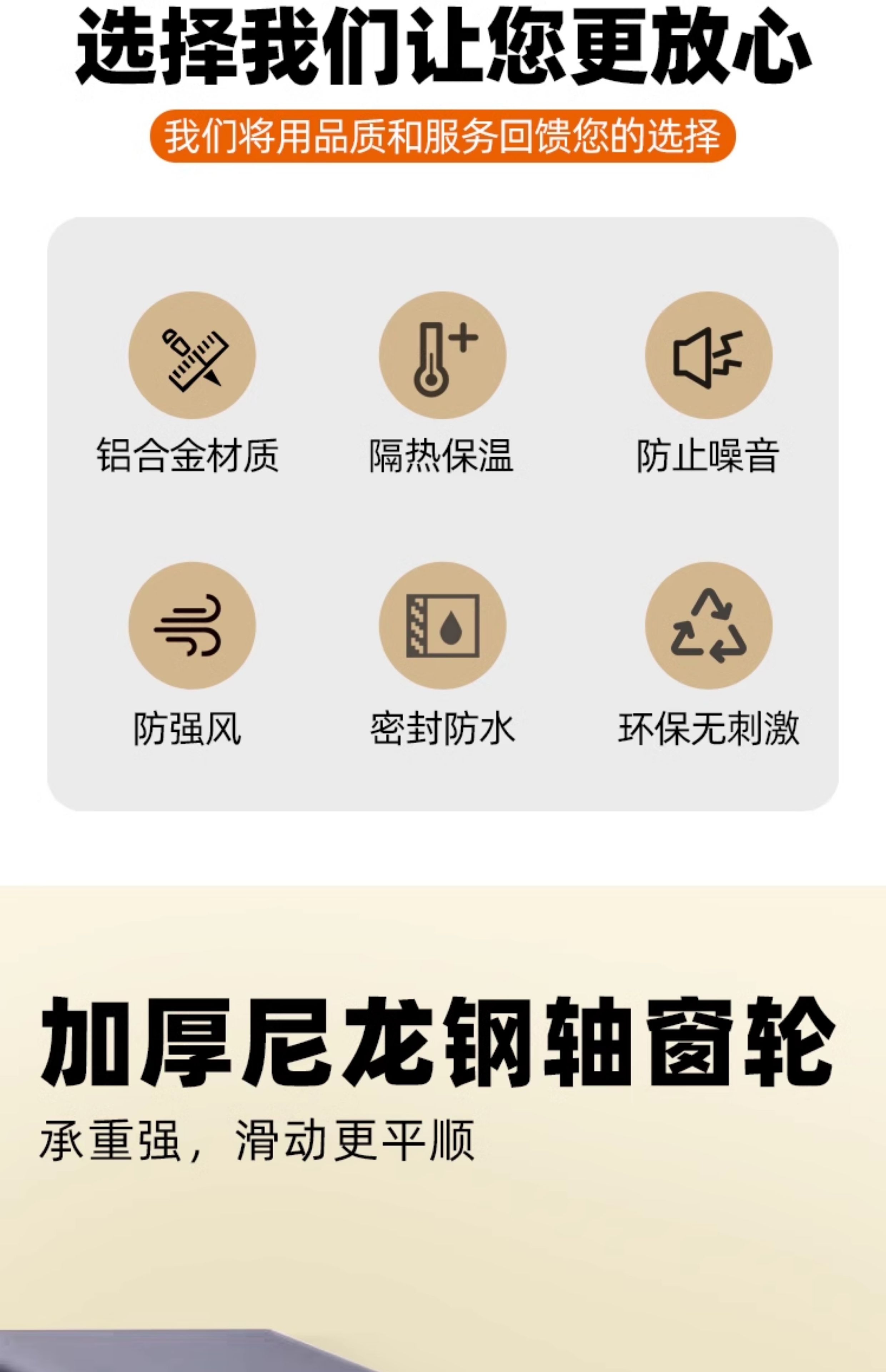 定制铝合金窗户防盗一体门窗农村自建房仓库小窗厕所通风窗推拉窗(图2)