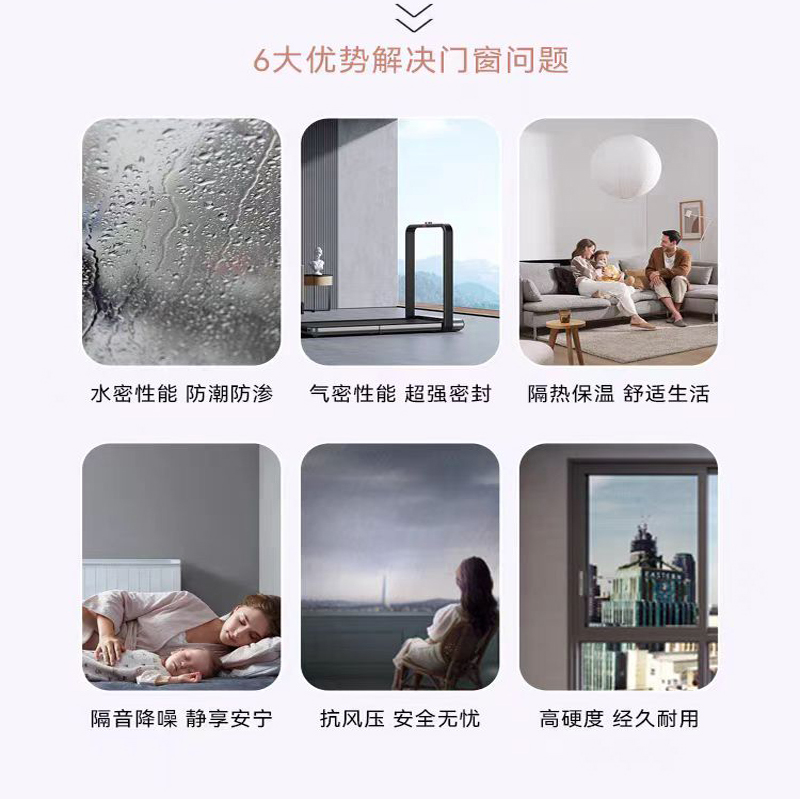 断桥铝合金漂移窗系统门窗欧派克封阳台中空玻璃推拉平移飘移窗户(图3)