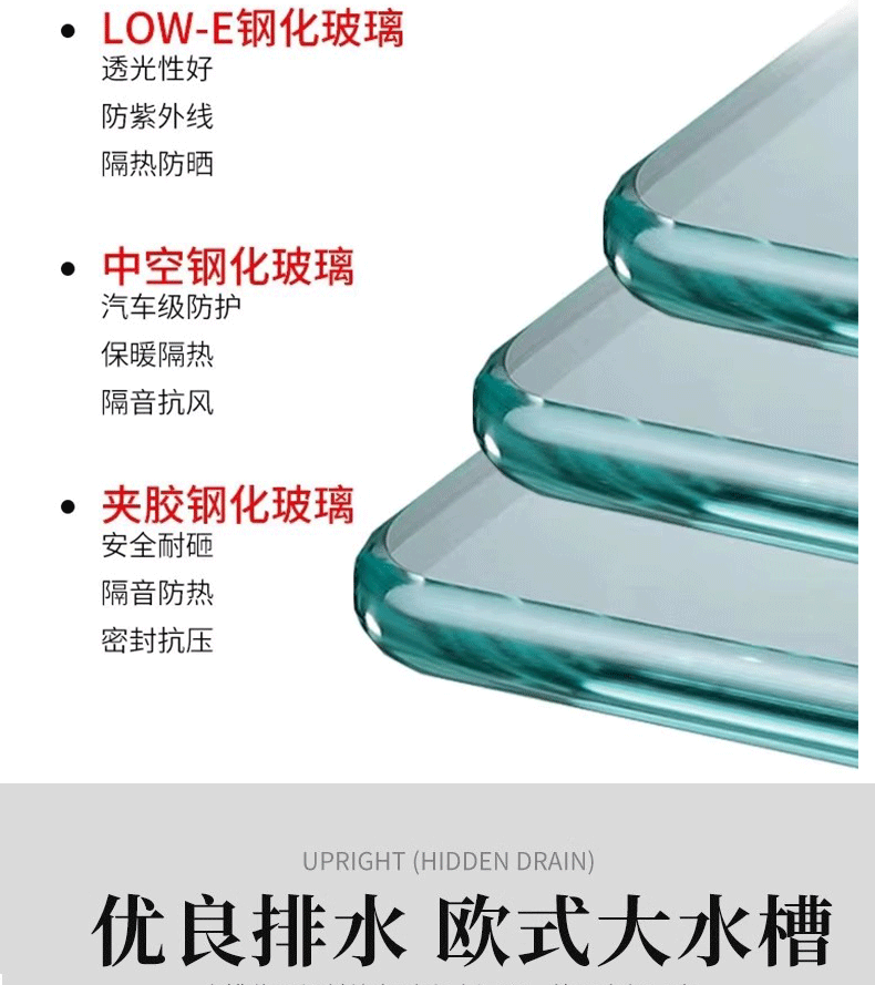 钢化玻璃铝合金阳光房定制封露阳台别墅遮阳长城隔热屋顶瓦棚鑫臣(图7)
