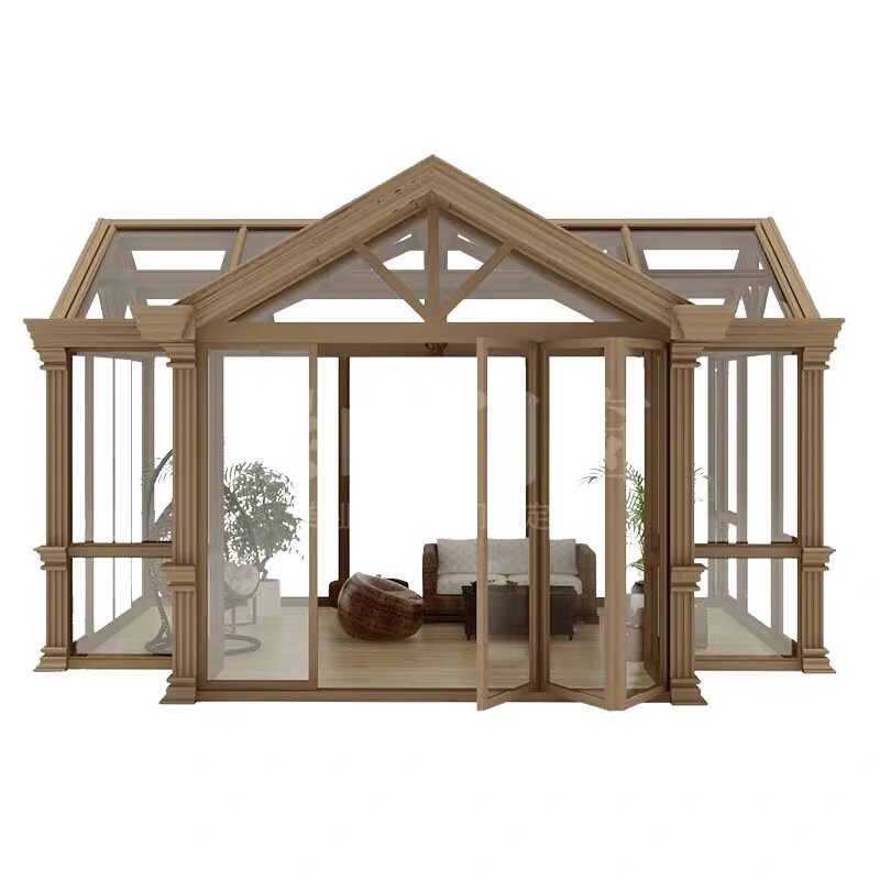 苏州阳光房封阳台定制铝合金断桥铝别墅花园顶棚露台玻璃钢结构(图10)