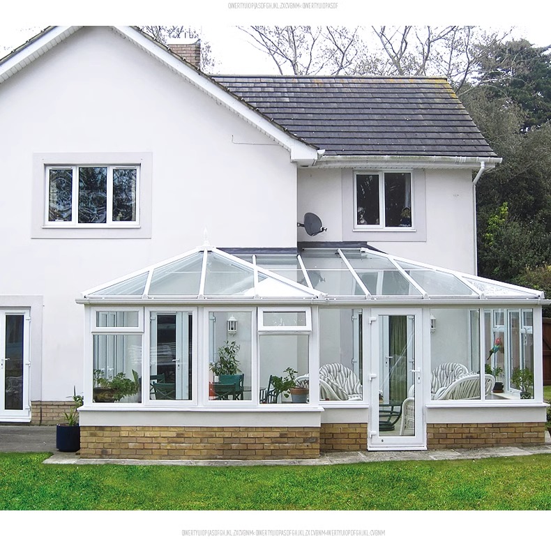 墅川隔音阳光房定制断桥铝门窗钢化玻璃房楼顶封阳台室外简易雨棚(图8)