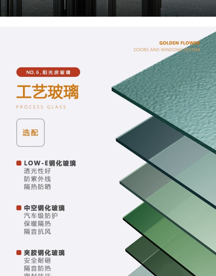 别墅铝合金玻璃房阳光房定制断桥铝门窗钢化玻璃阳台庭院露台雨棚(图14)