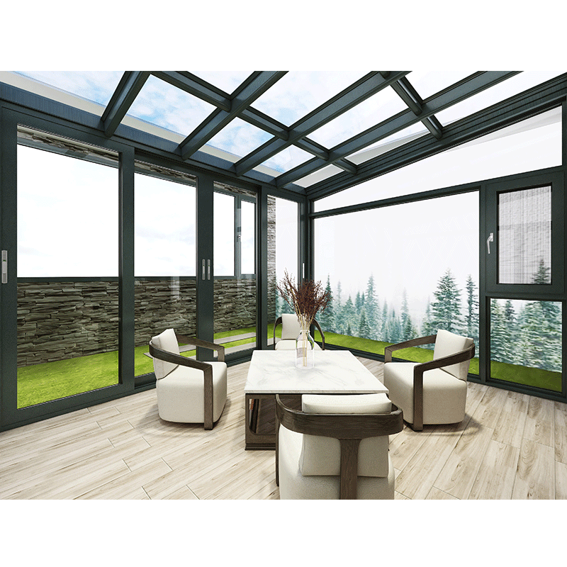 欧迪克格雷诺铝合金玻璃阳光房 别墅楼顶露台阳台玻璃阳光房定制(图13)