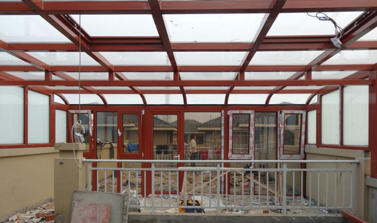 常州无锡苏州欧式阳光房露台断桥铝合金门窗封阳台别墅玻璃房定制(图51)