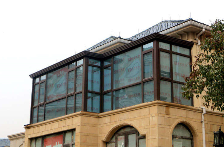 常州无锡苏州欧式阳光房露台断桥铝合金门窗封阳台别墅玻璃房定制(图50)