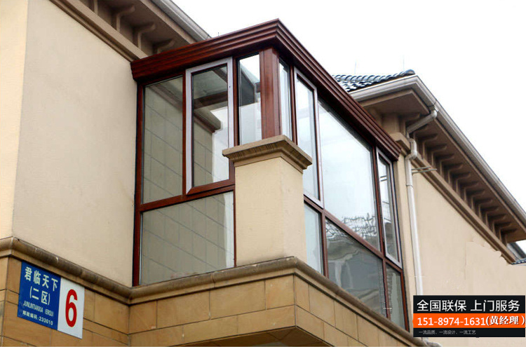 常州无锡苏州欧式阳光房露台断桥铝合金门窗封阳台别墅玻璃房定制(图60)