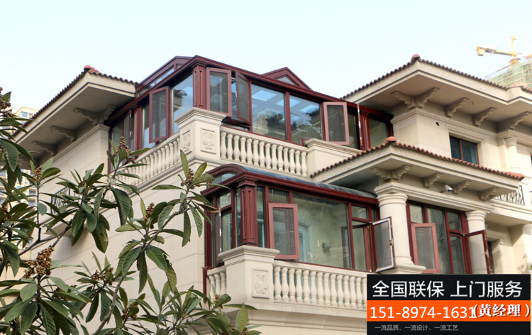 常州无锡苏州欧式阳光房露台断桥铝合金门窗封阳台别墅玻璃房定制(图67)