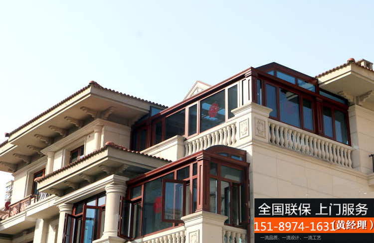 常州无锡苏州欧式阳光房露台断桥铝合金门窗封阳台别墅玻璃房定制(图77)