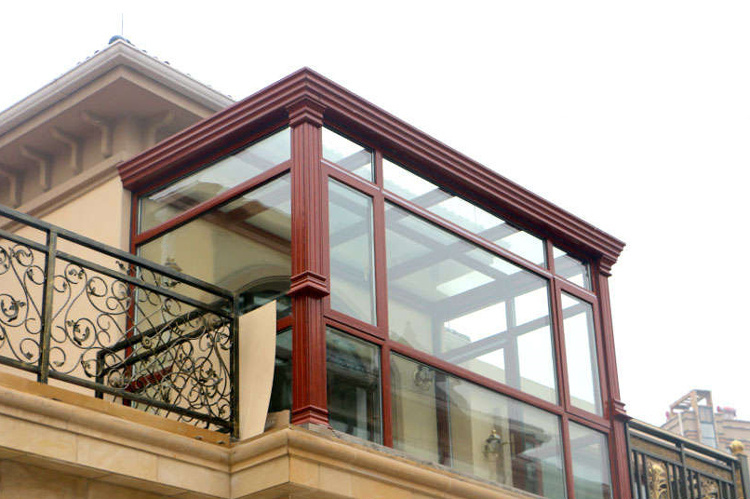 常州无锡苏州欧式阳光房露台断桥铝合金门窗封阳台别墅玻璃房定制(图80)