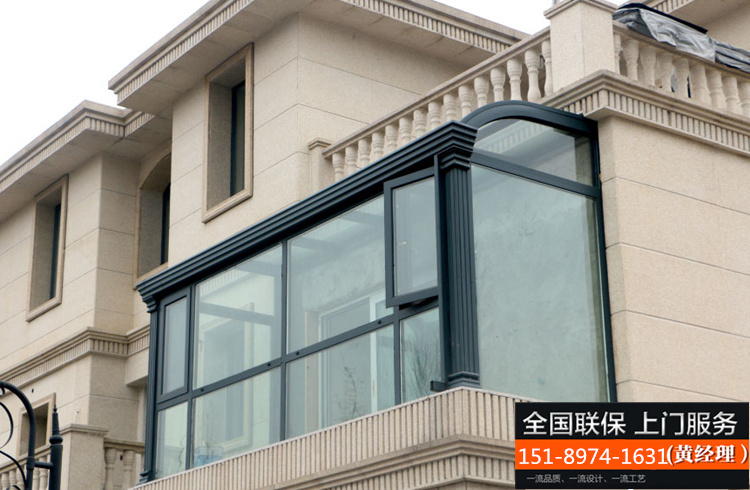 常州无锡苏州欧式阳光房露台断桥铝合金门窗封阳台别墅玻璃房定制(图81)