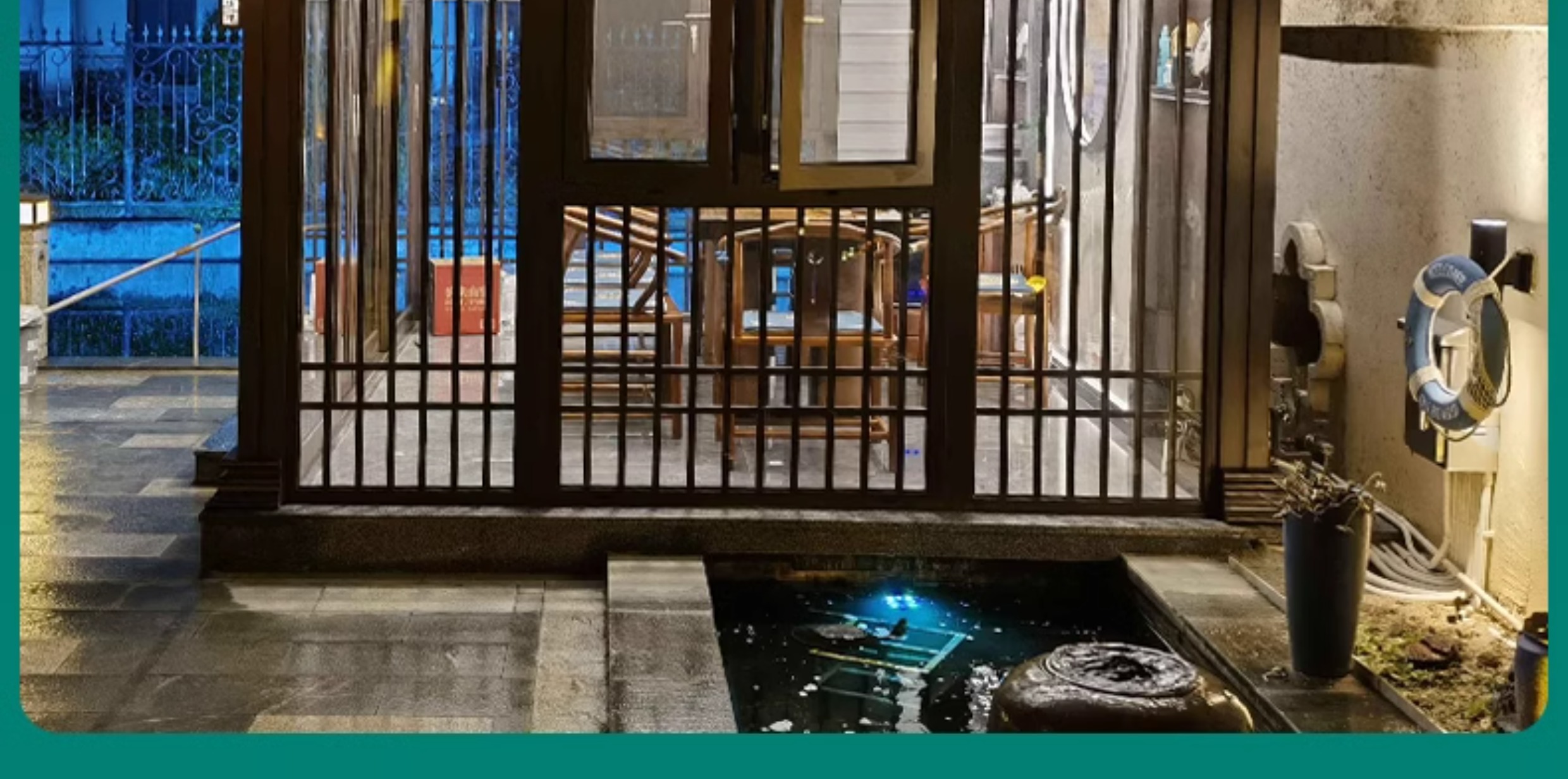 光标铝合金阳光房花园庭院别墅凉棚茶室背后置物架设计凉亭包安装(图5)