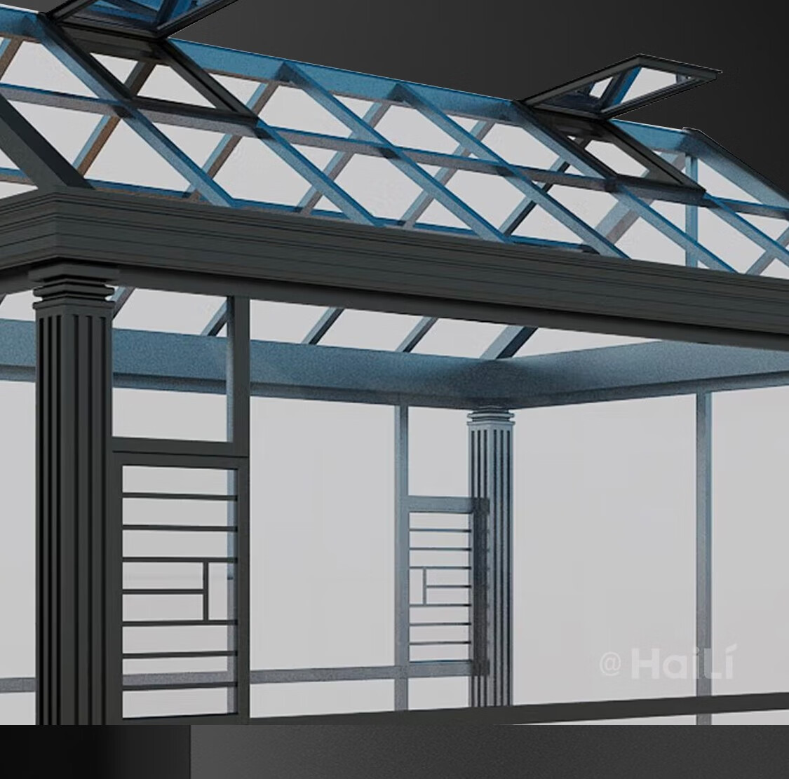 海骊HAILIDW户外庭院别墅平台露台铝包木阳光房断桥铝合金系统窗(图20)