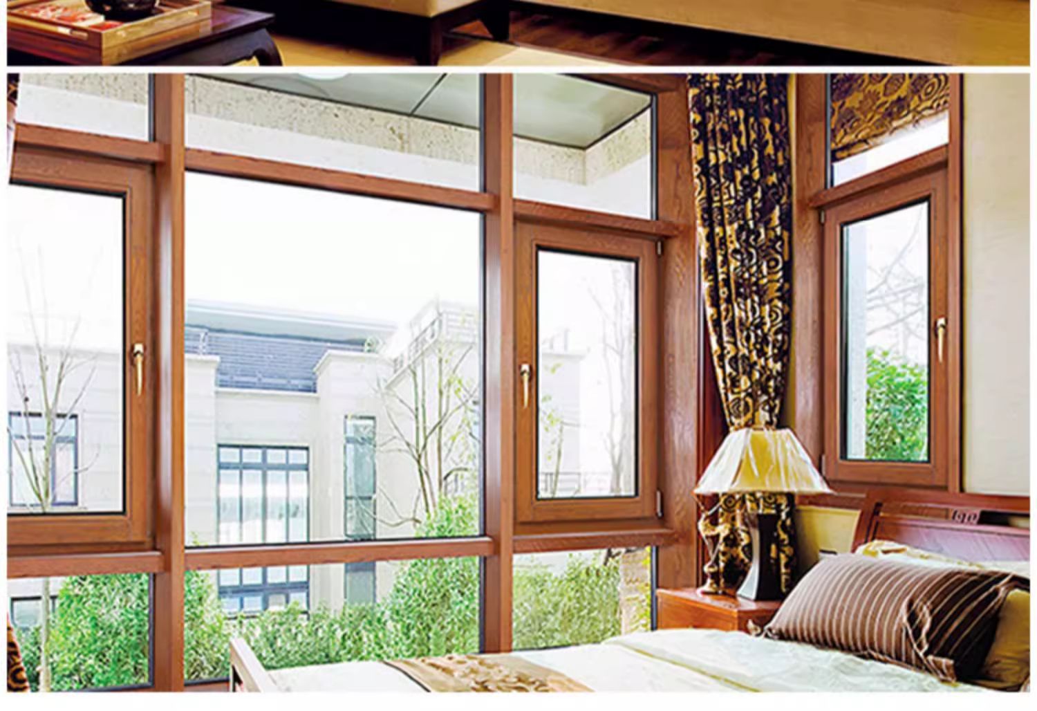 豪华铝包木门窗德式木包铝门窗纯实木门窗断桥铝隔音窗玻璃阳光房(图14)